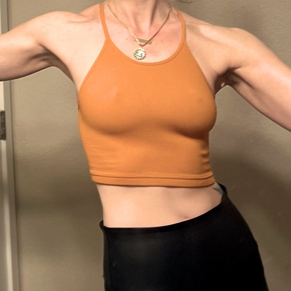NWT FREE PEOPLE Movement Bralette, XS/S Russet Orange - Picture 1 of 1